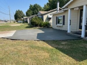 New driveway installation