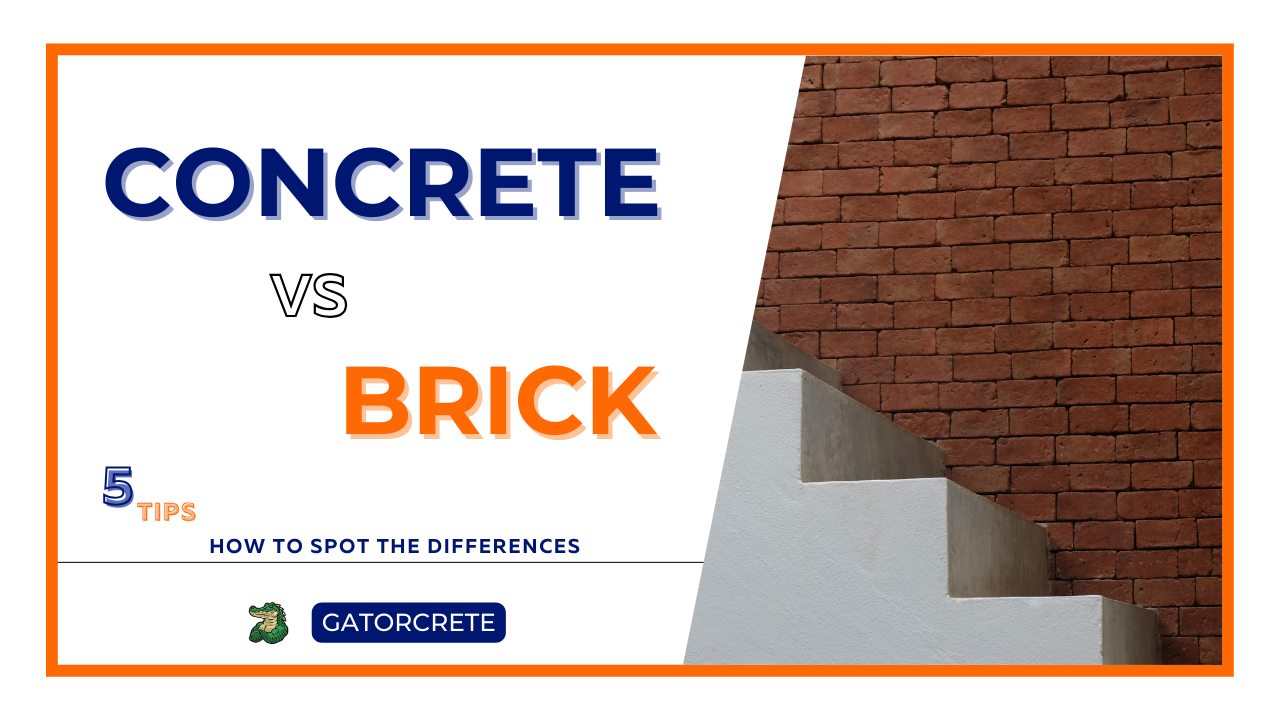 How to Tell the Difference Between Concrete and Brick